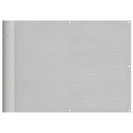 Écran de balcon gris clair 75x400 cm 100% polyester oxford