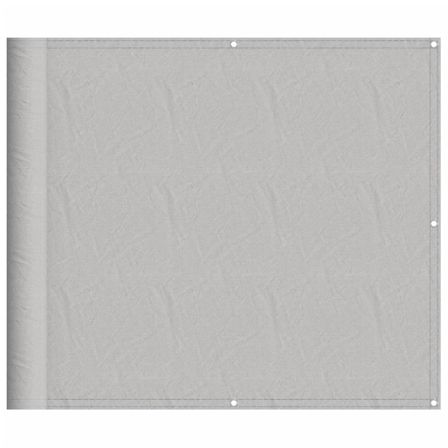 Écran de balcon gris clair 90x500 cm 100% polyester oxford