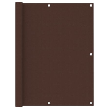 Écran de balcon Marron 120x500 cm Tissu Oxford