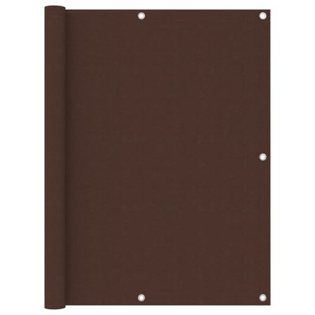 Écran de balcon Marron 120x600 cm Tissu Oxford