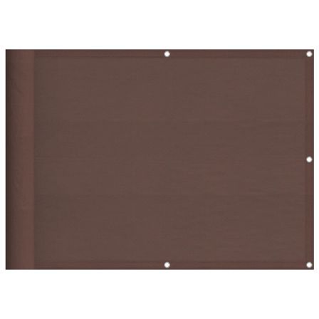 Écran de balcon marron 75x1000 cm 100% polyester oxford