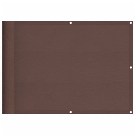 Écran de balcon marron 75x700 cm 100% polyester oxford