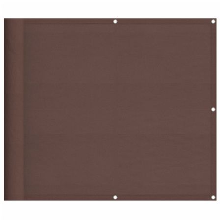 Écran de balcon marron 90x1000 cm 100% polyester oxford