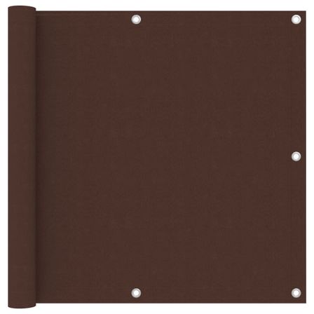 Écran de balcon Marron 90x400 cm Tissu Oxford