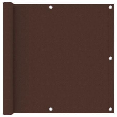 Écran de balcon Marron 90x600 cm Tissu Oxford