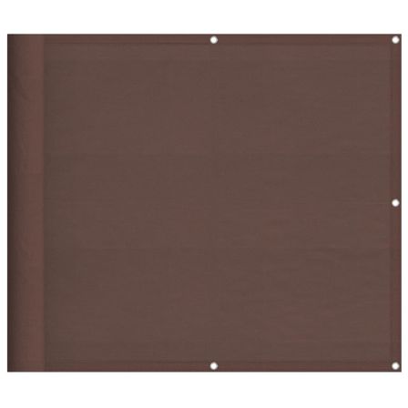 Écran de balcon marron 90x800 cm 100% polyester oxford