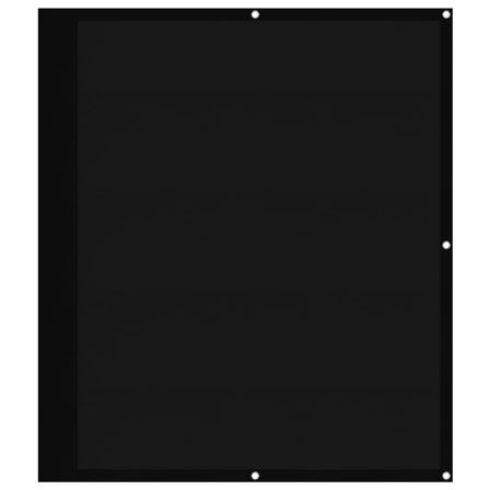 Écran de balcon noir 120x700 cm 100% polyester oxford