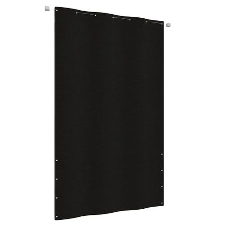 Écran de balcon Noir 140x240 cm Tissu Oxford