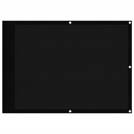 Écran de balcon noir 75x1000 cm 100% polyester oxford