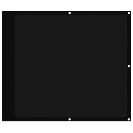 Écran de balcon noir 90x800 cm 100% polyester oxford