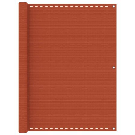 Écran de balcon Orange 120x500 cm PEHD