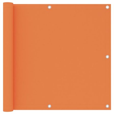 Écran de balcon Orange 90x400 cm Tissu Oxford