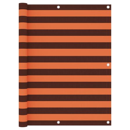 Écran de balcon Orange et marron 120x300 cm Tissu Oxford