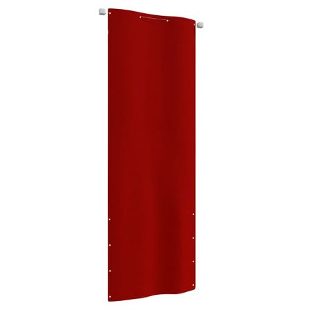 Écran de balcon Rouge 80x240 cm Tissu Oxford