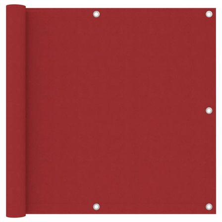 Écran de balcon Rouge 90x400 cm Tissu Oxford
