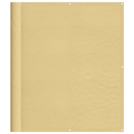 Écran de balcon sable 120x600 cm 100% polyester oxford