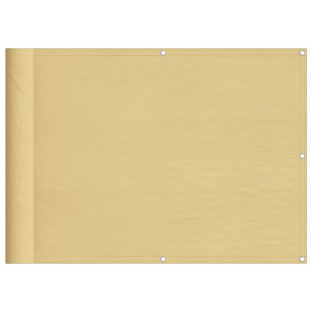 Écran de balcon sable 75x1000 cm 100% polyester oxford
