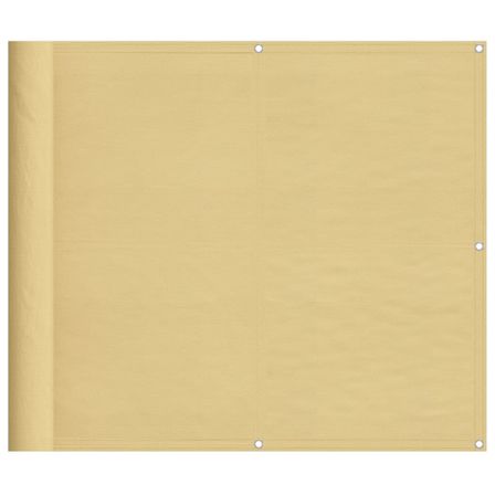 Écran de balcon sable 90x1000 cm 100% polyester oxford