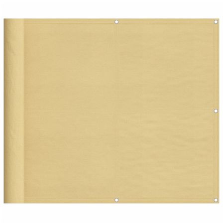 Écran de balcon sable 90x400 cm 100% polyester oxford