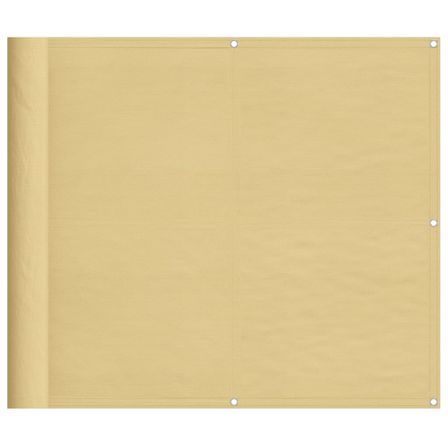 Écran de balcon sable 90x500 cm 100% polyester oxford