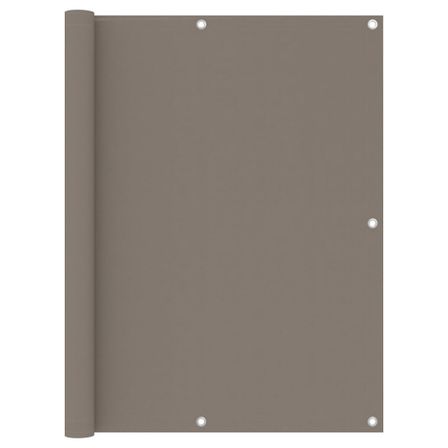 Écran de balcon Taupe 120x600 cm Tissu Oxford