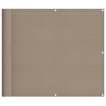 Écran de balcon taupe 90x1000 cm 100% polyester oxford