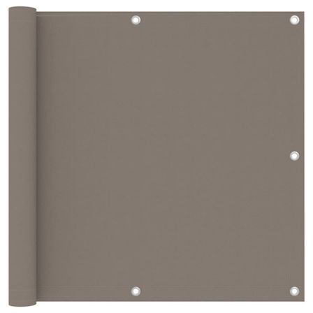 Écran de balcon Taupe 90x600 cm Tissu Oxford