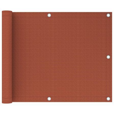 Écran de balcon Terre cuite 75x600 cm PEHD