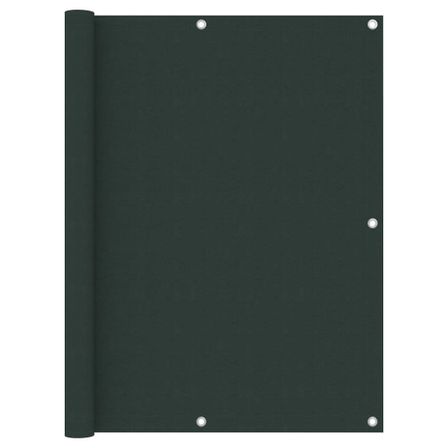 Écran de balcon Vert foncé 120x400 cm Tissu Oxford
