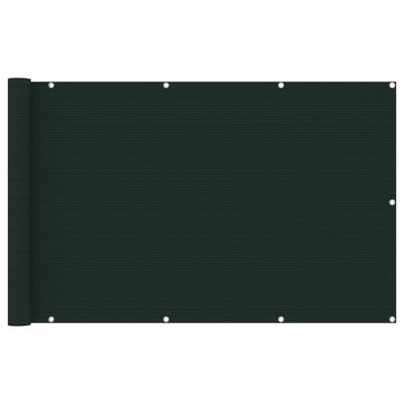 Écran de balcon Vert foncé 120x600 cm PEHD