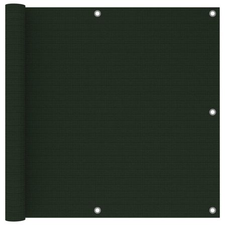 Écran de balcon Vert foncé 90x300 cm PEHD