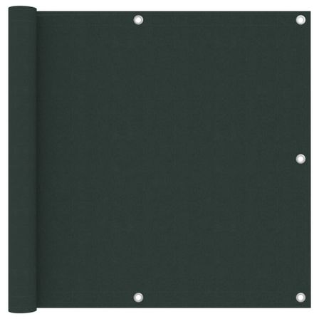 Écran de balcon Vert foncé 90x600 cm Tissu Oxford