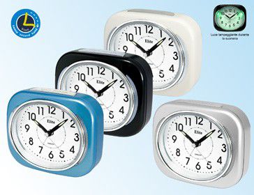 Elite Sveglia Analogica Bianca / White Alarm Clock ST 5200W