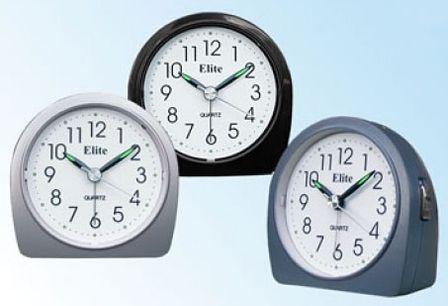 Elite Sveglia Analogica Silver/ Silver Alarm Clock T 1923S