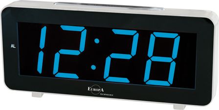 Elite Sveglia Led A Corrente (cavetto Usb E Spina Inclusi) - Argento - Led Alarm Clock Powered By Electricity (usb Cable And Plug Included) - Silver DV640_S