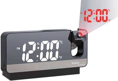 Elite Sveglia Led Con Proiezione Orario - Led Alarm Clock With Time Projection DV-670