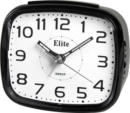 Elite Sveglia Silent Con Luce Led E Snooze - Nero - Silent Alarm Clock With Led Light And Snooze - Black ST5630_B