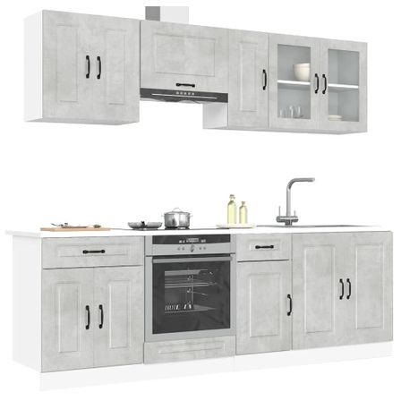 Ensemble d'armoires de cuisine 8 pcs Kalmar bois d'ingénierie