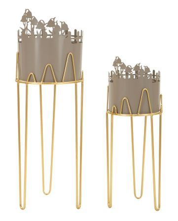 Ensemble de 2 supports pour vase à fleurs ø 27x79-22,8x62