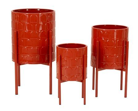 Ensemble de 3 porte-vases archy ø 36 x 56,5 cm - 30 x 48,5 cm - 24 x 37,5 cm