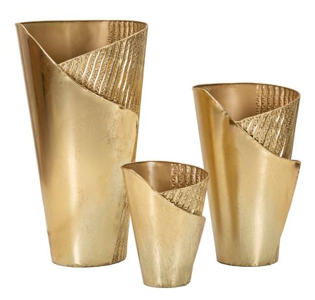 Ensemble de 3 porte-vases flosty - dimensions : 39 x 42 x 75 cm, 32 x 32 x 55 cm, 25 x 25 x 35 cm