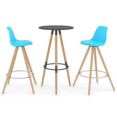Ensemble de bar 3 pcs Bleu 8