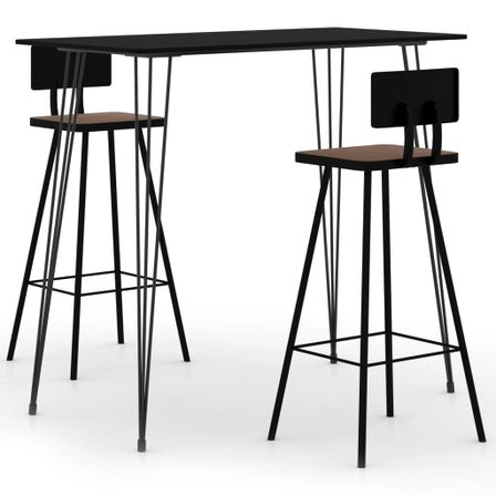 Ensemble de bar 3 pcs Noir 4