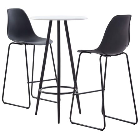 Ensemble de bar 3 pcs Plastique Noir 6