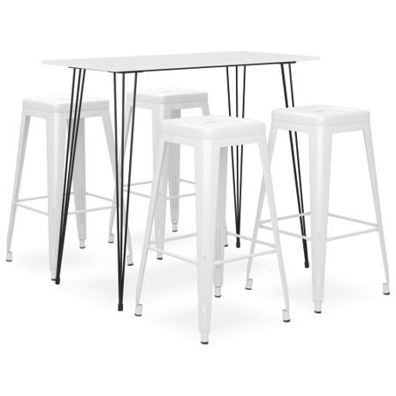 Ensemble de bar 5 pcs Blanc 14