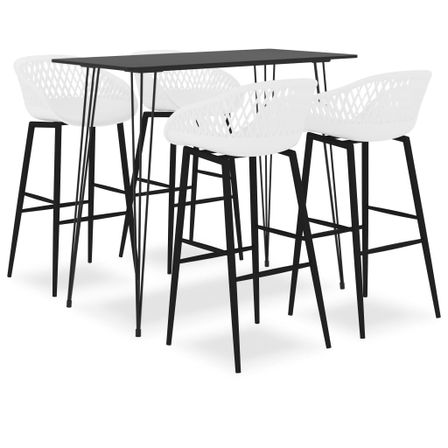 Ensemble de bar 5 pcs Noir et blanc 4