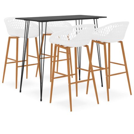 Ensemble de bar 5 pcs Noir et blanc 9