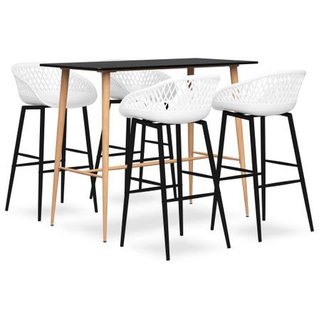 Ensemble de bar 5 pcs Noir et blanc 5