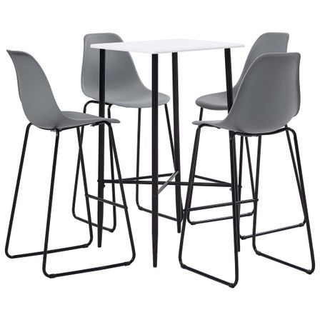 Ensemble de bar 5 pcs Plastique Gris 9