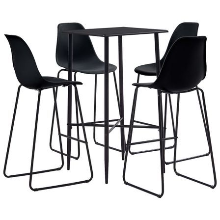 Ensemble de bar 5 pcs Plastique Noir